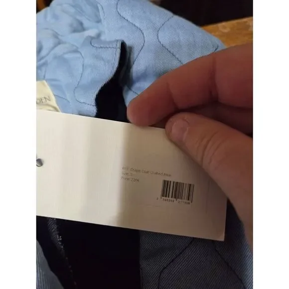 NWT Maria de la Orden Grape coat quilted blue sz Small - Picture 3 of 4